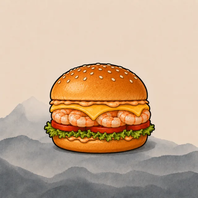 Hamburger Hải Sản / Seafood Burger