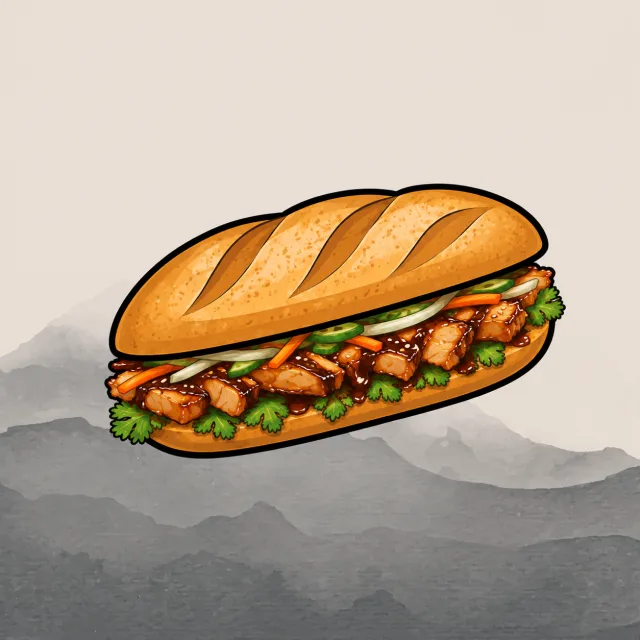 Bánh Mì Gà Xốt Teriyaki / Teriyaki Chicken Banh Mi